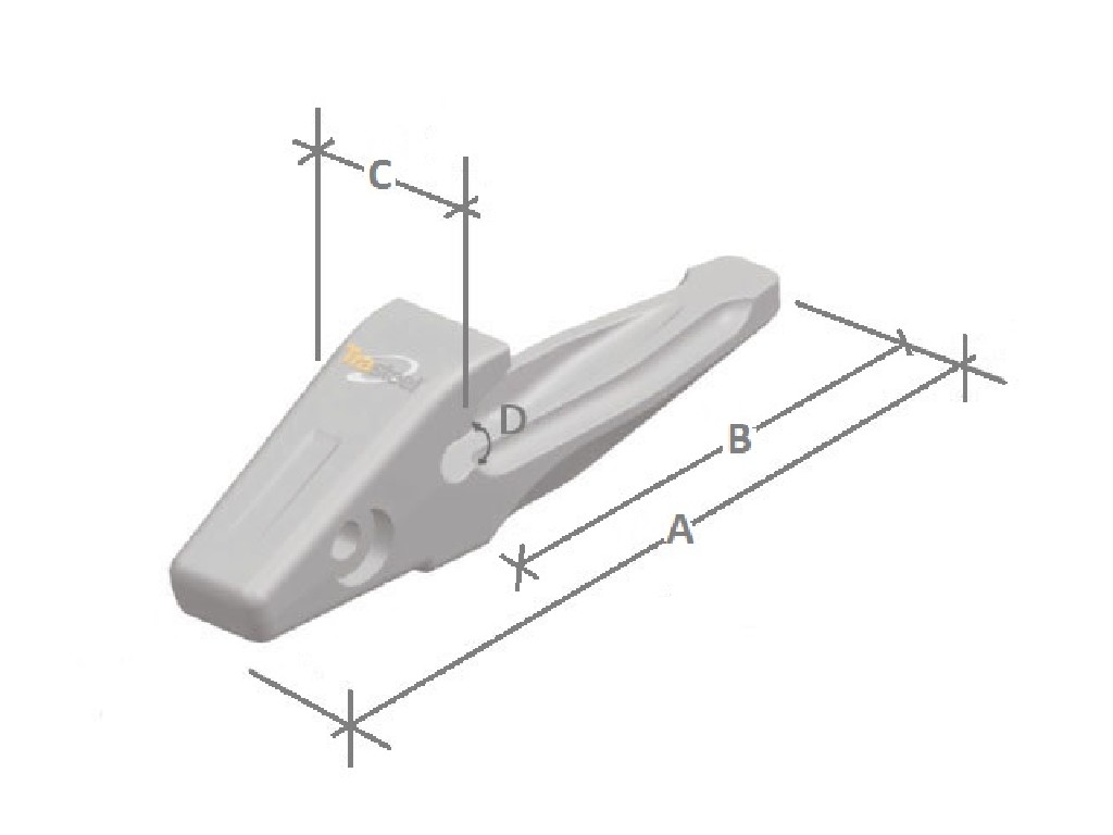 PORTADIENTE TRASTEEL CAT J350 STD 