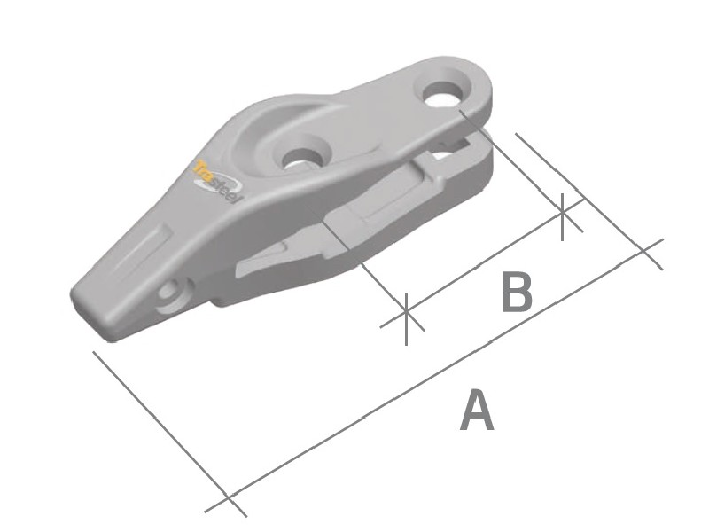 PORTADIENTE TRASTEEL CAT J300 ATORNILLADO - 32mm
