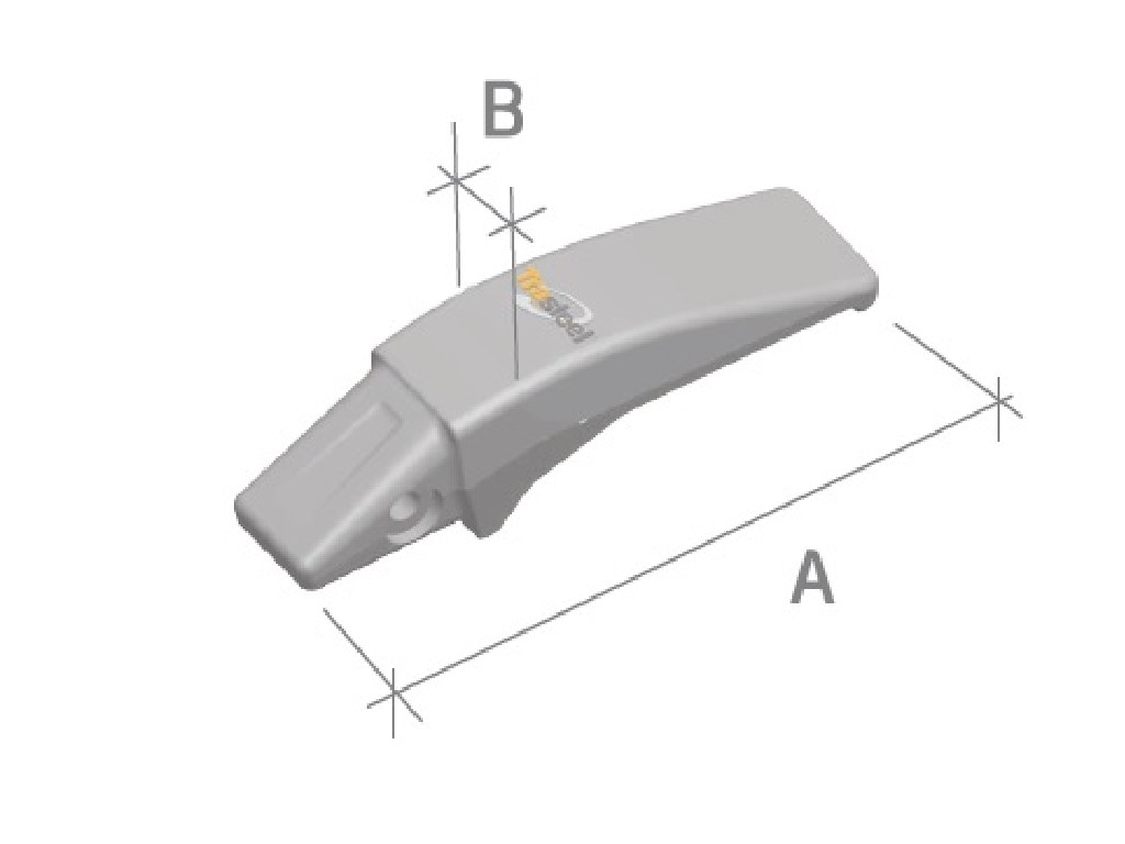 PORTADIENTE TRASTEEL CAT J460 FLUSH RH